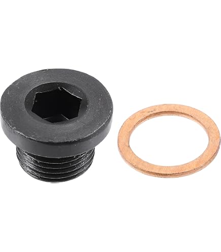 X AUTOHAUX M18x1.5 Steel Engine Oil Drain Plug Screw with Gasket
